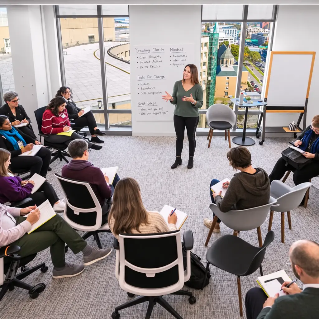 Carla Smith facilitating a group workshop